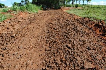 Foto - Estrada São João obra de recuperação