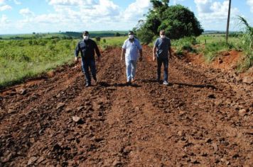 Foto - Estrada São João obra de recuperação