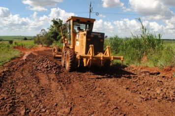 Foto - Estrada São João obra de recuperação