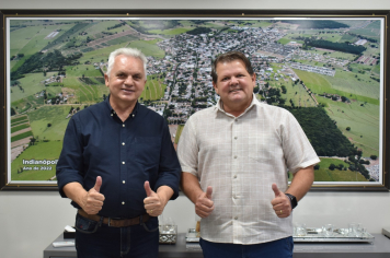 Administração Municipal recebe representante do Governo do Estado em Indianópolis