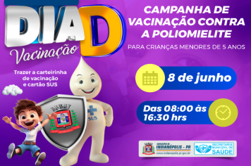 “Dia D” da vacinação contra Poliomielite 