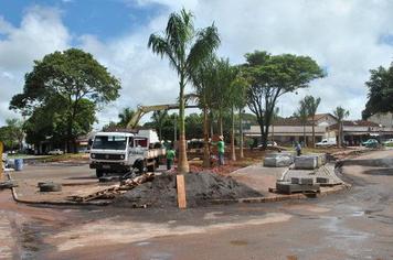 Obra da Praça Central Ibrahim Rodrigues Alves em fase de acabamento