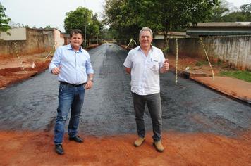 Indianópolis continua com obras de pavimentação asfáltica