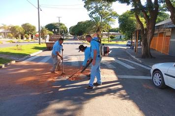 Prefeitura realizou operação tapa buraco em ruas da cidade