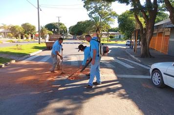 Prefeitura realizou operação tapa buraco em ruas da cidade