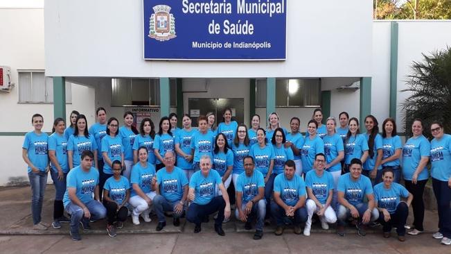 Indianópolis inicia campanha do Agosto Azul