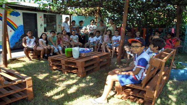 CRAS monta Espaço Recreativo para alunos dos projetos sociais